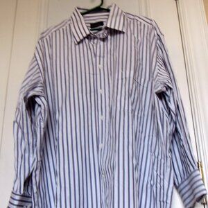 Canali Dress Shirt Men's Size 46|18 Long Sleeve Button-Up Made In Italy